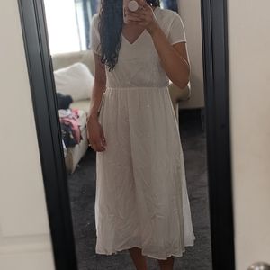 NWT Neesee's white midi